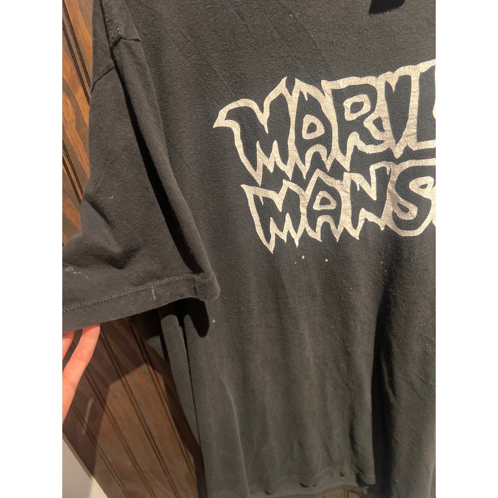 Marilyn Manson Graphic T-Shirt Black Short Sleeve Rock Band Tee Mens XL 30x24 - Picture 3 of 3